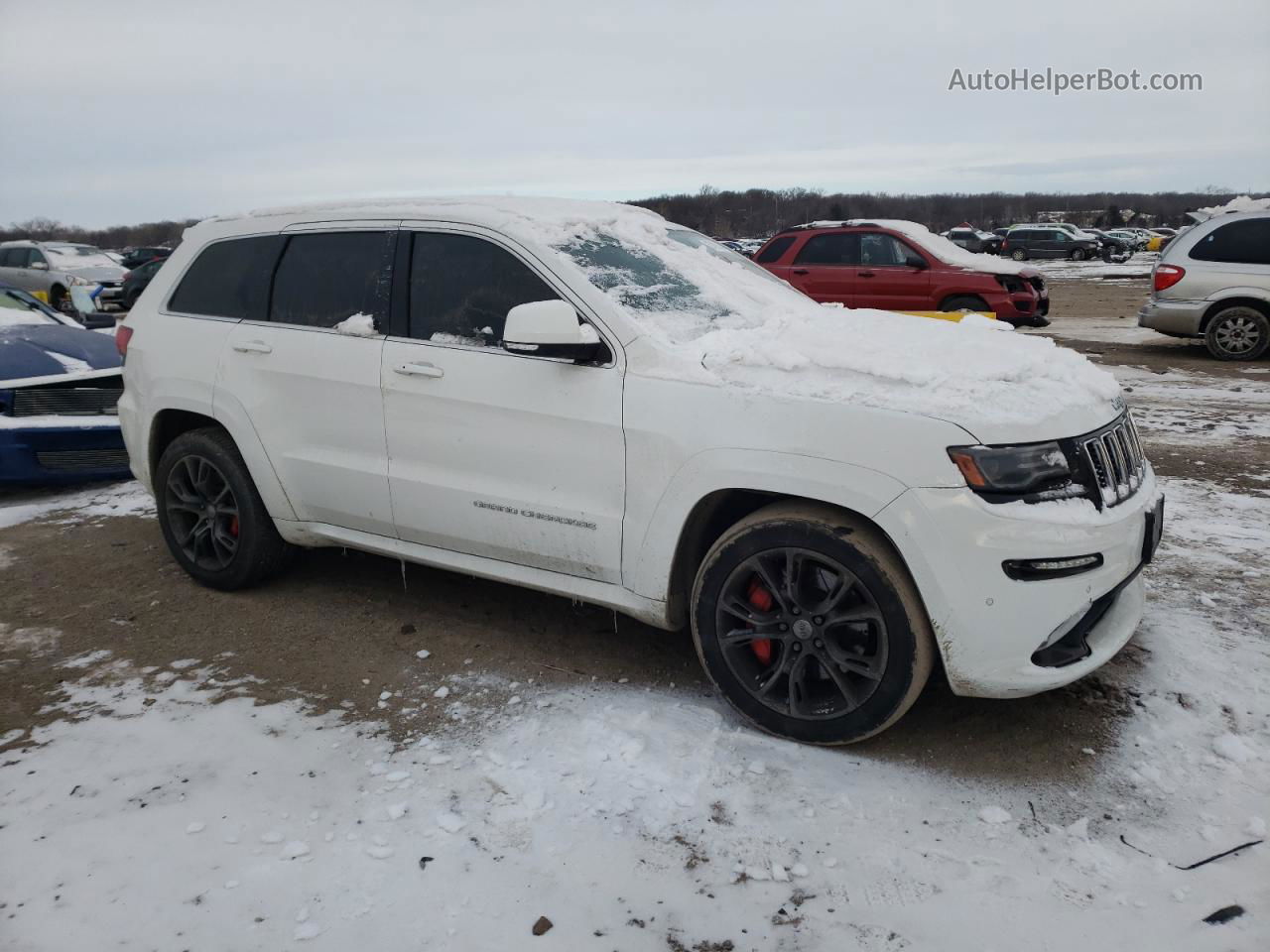 2014 Jeep Grand Cherokee Srt-8 White vin: 1C4RJFDJ0EC265212