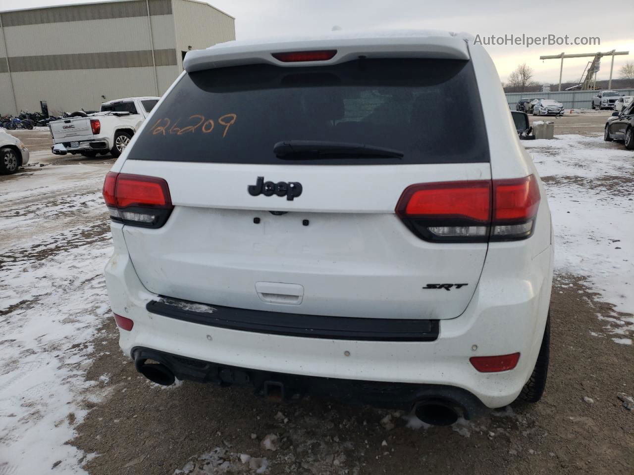 2014 Jeep Grand Cherokee Srt-8 White vin: 1C4RJFDJ0EC265212