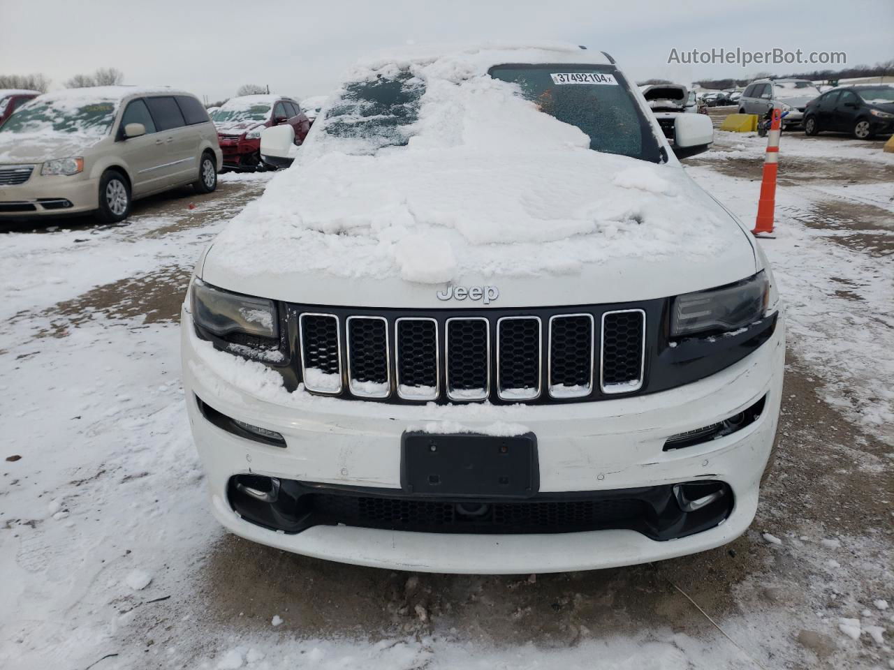 2014 Jeep Grand Cherokee Srt-8 White vin: 1C4RJFDJ0EC265212