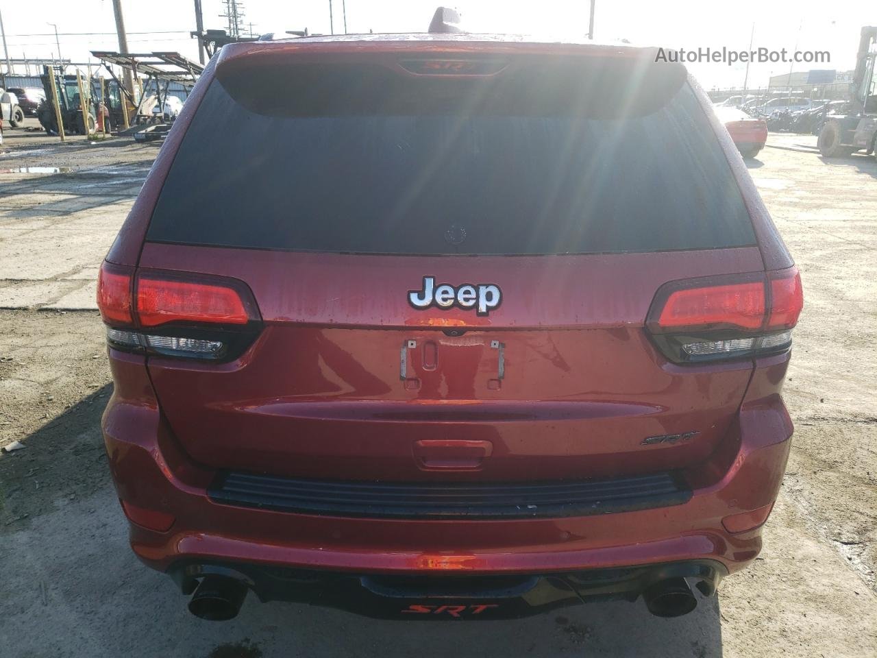 2014 Jeep Grand Cherokee Srt-8 Red vin: 1C4RJFDJ2EC100276