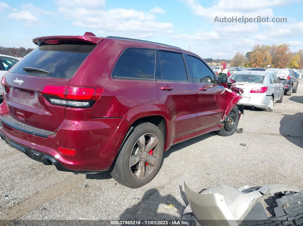 2017 Jeep Grand Cherokee Srt 4x4 Burgundy vin: 1C4RJFDJ2HC678334