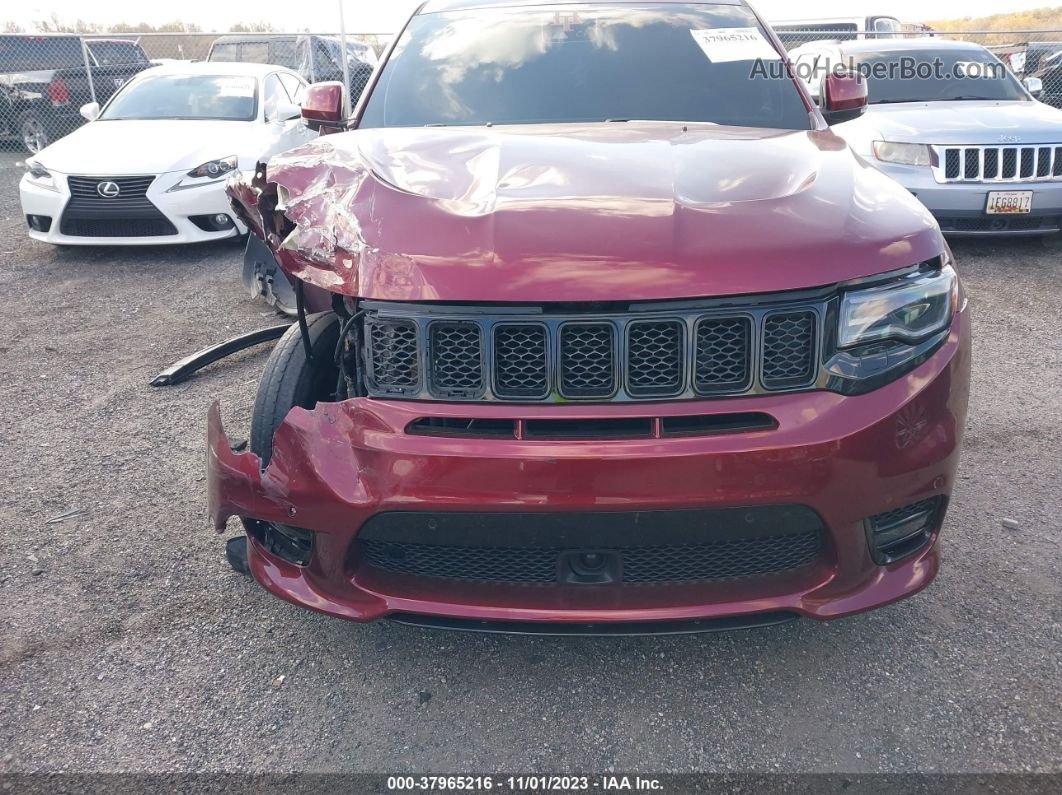 2017 Jeep Grand Cherokee Srt 4x4 Burgundy vin: 1C4RJFDJ2HC678334