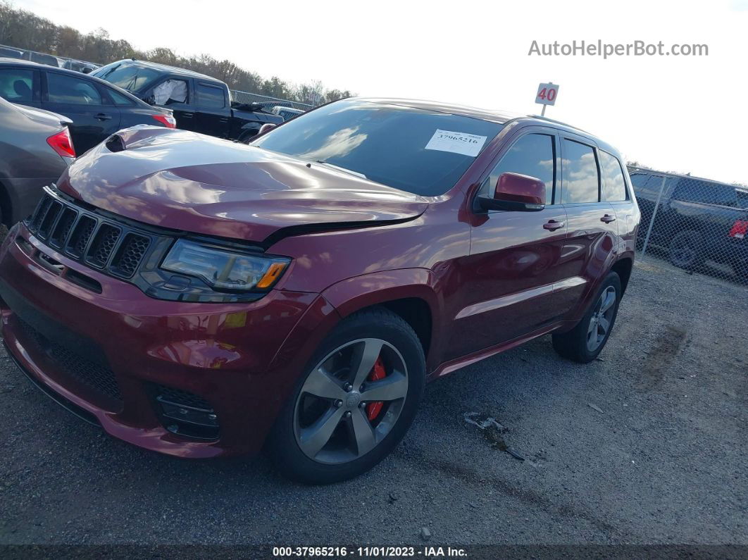 2017 Jeep Grand Cherokee Srt 4x4 Burgundy vin: 1C4RJFDJ2HC678334