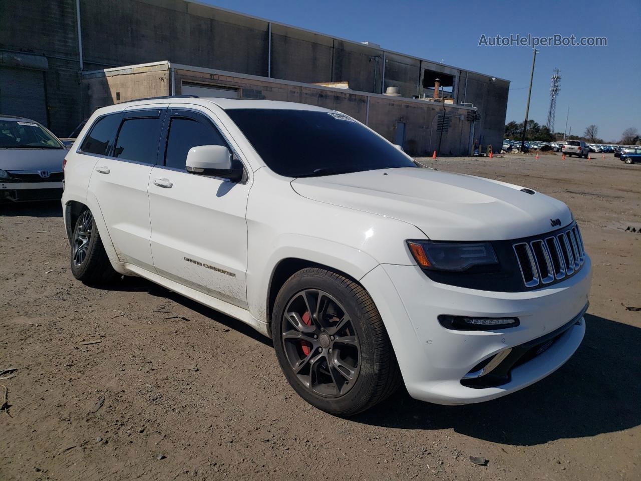 2014 Jeep Grand Cherokee Srt-8 White vin: 1C4RJFDJ4EC384462