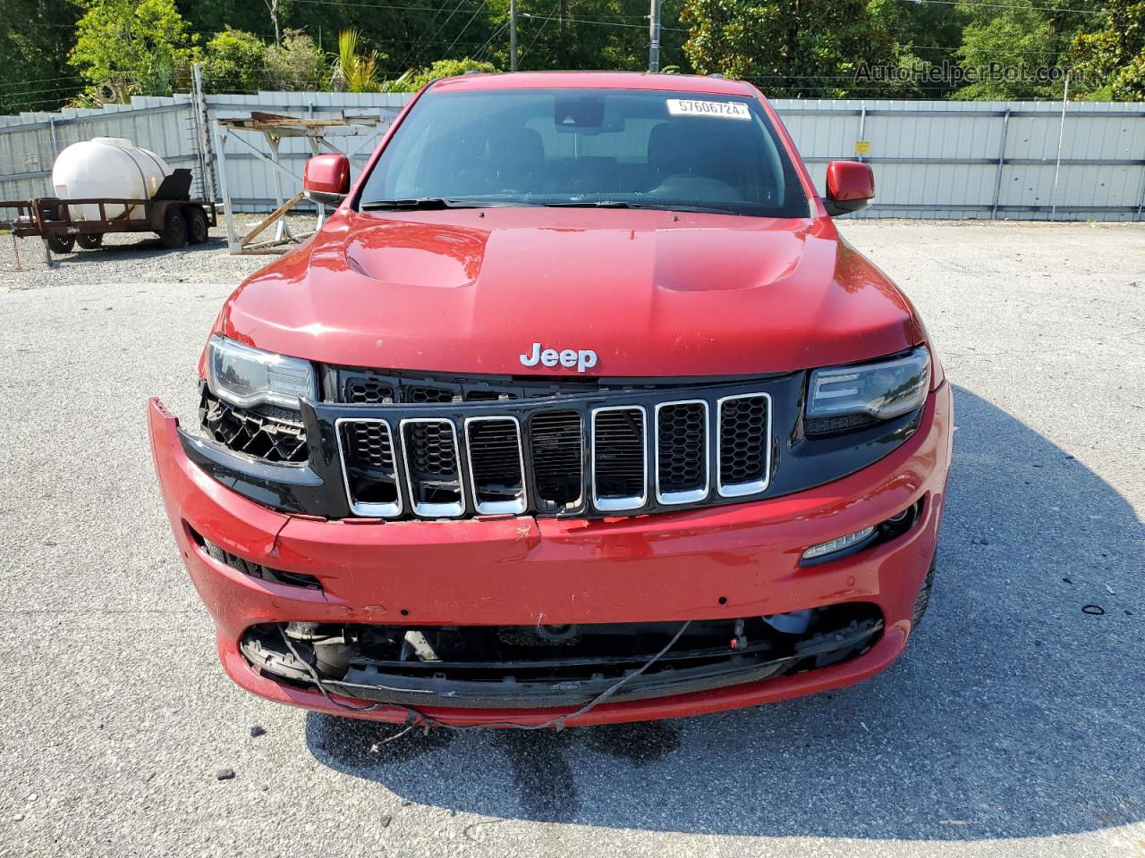 2014 Jeep Grand Cherokee Srt-8 Red vin: 1C4RJFDJ5EC202610