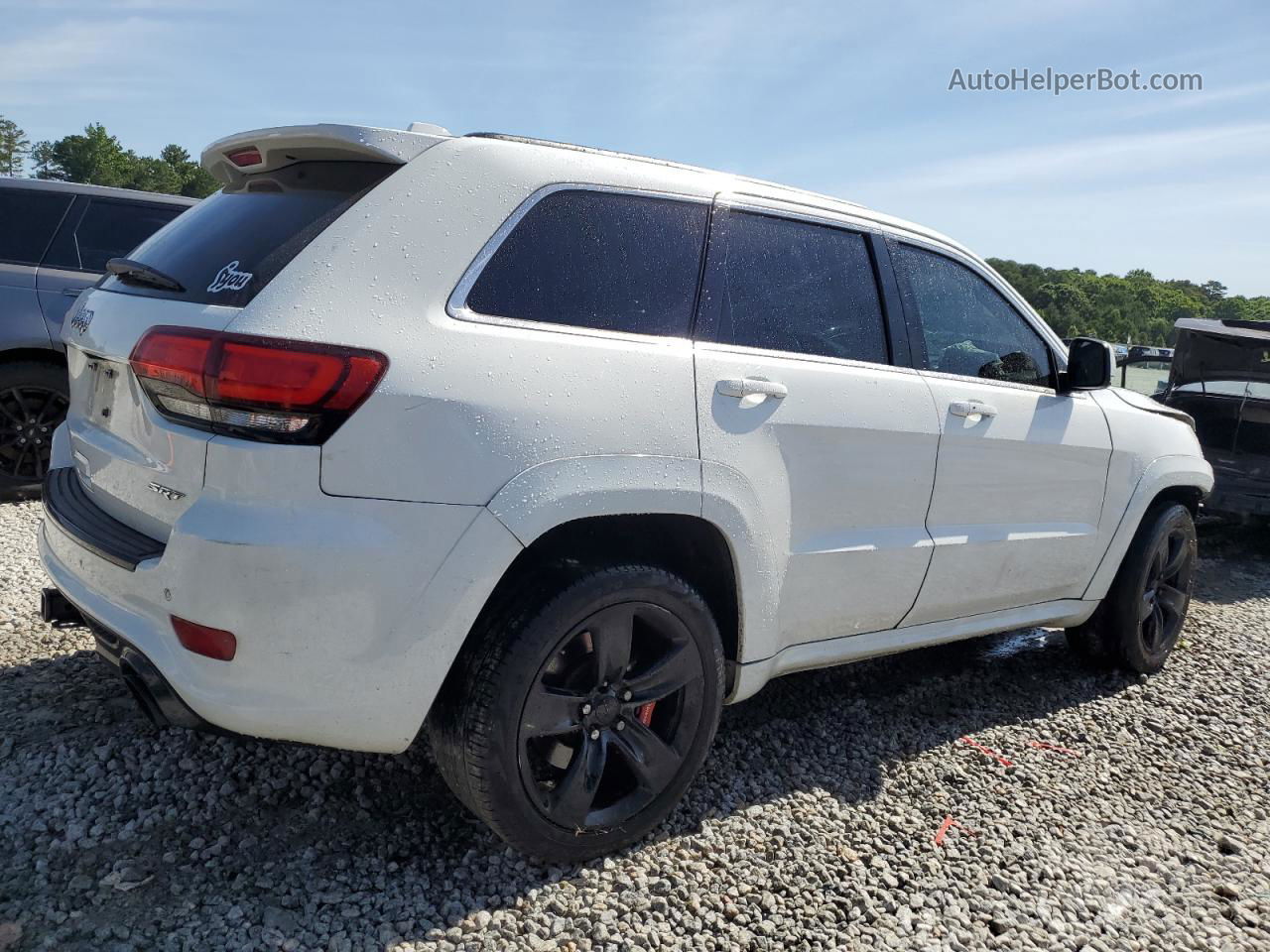 2014 Jeep Grand Cherokee Srt-8 White vin: 1C4RJFDJ5EC334119