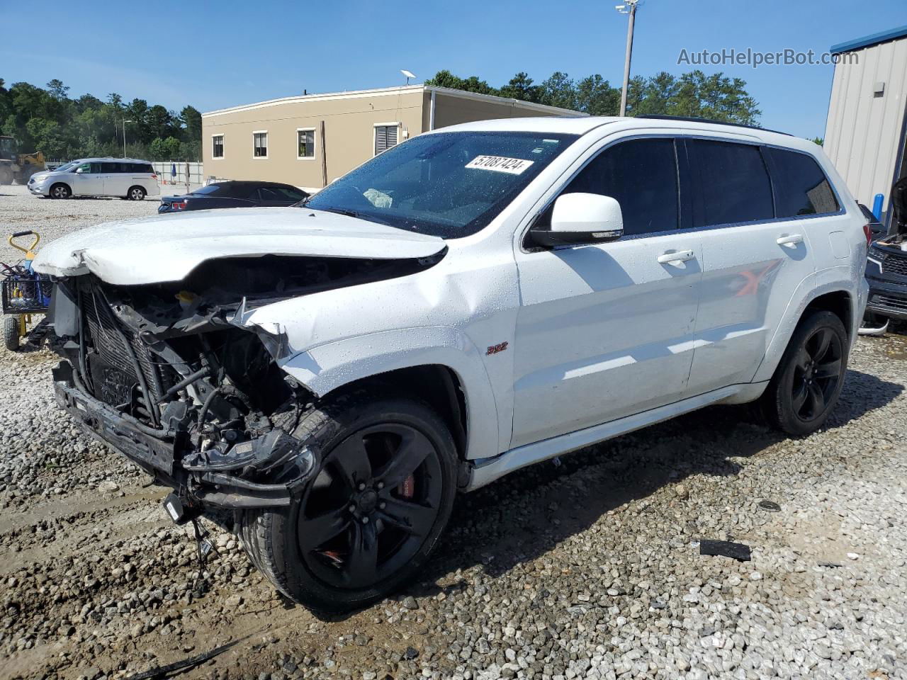 2014 Jeep Grand Cherokee Srt-8 White vin: 1C4RJFDJ5EC334119