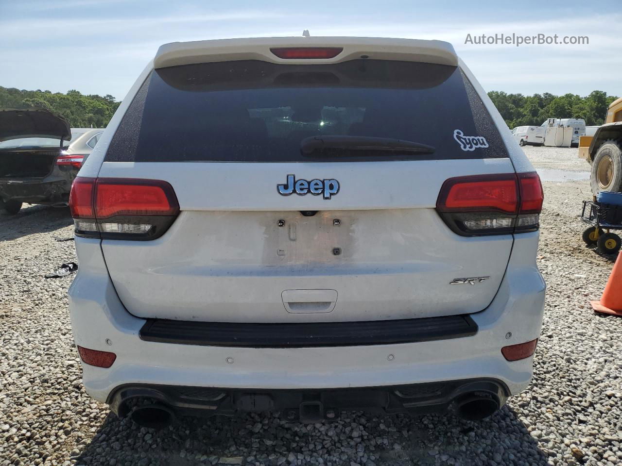 2014 Jeep Grand Cherokee Srt-8 White vin: 1C4RJFDJ5EC334119