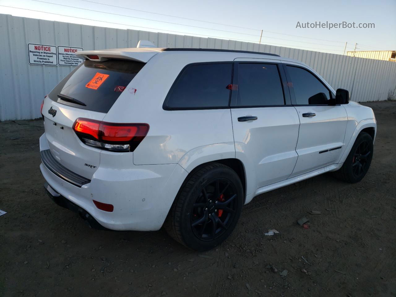 2019 Jeep Grand Cherokee Srt-8 Белый vin: 1C4RJFDJ5KC636246