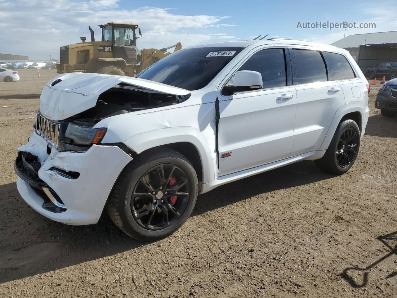 2014 Jeep Grand Cherokee Srt-8 White vin: 1C4RJFDJ6EC218783