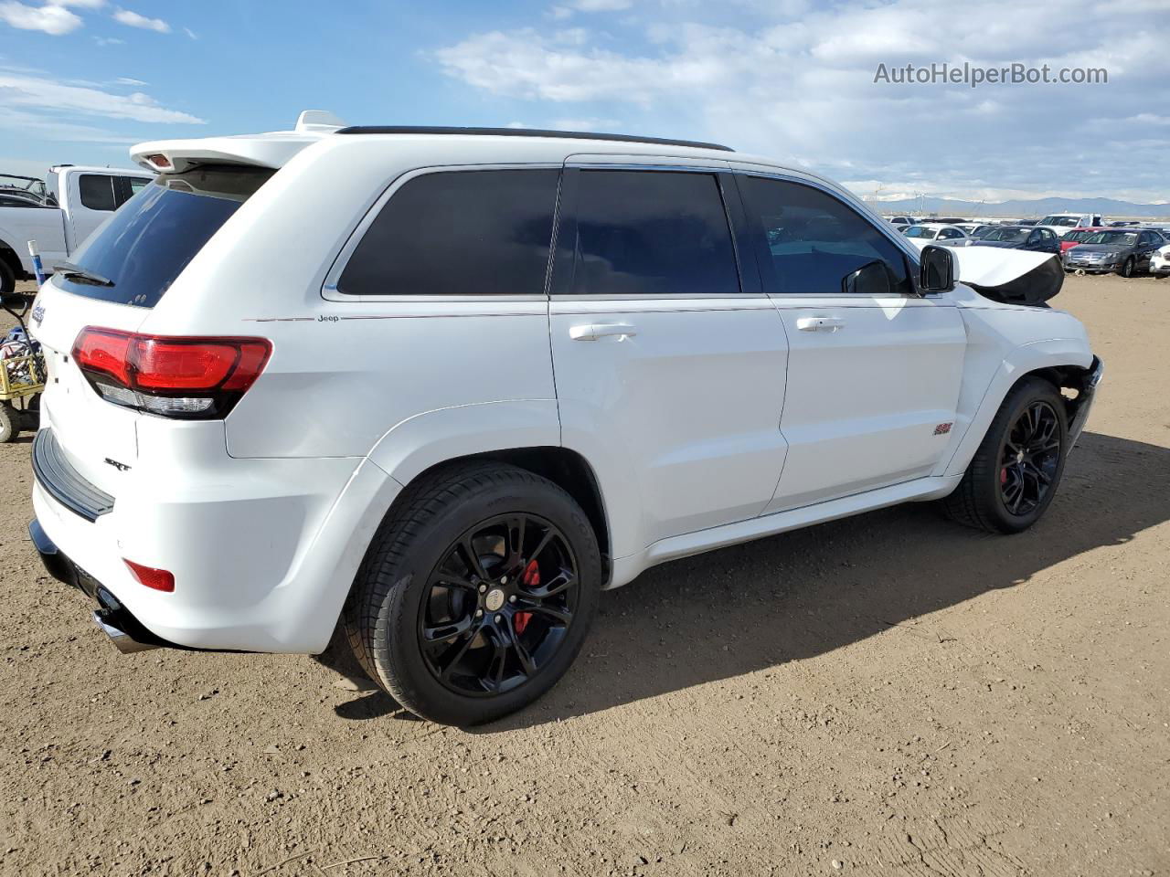 2014 Jeep Grand Cherokee Srt-8 White vin: 1C4RJFDJ6EC218783