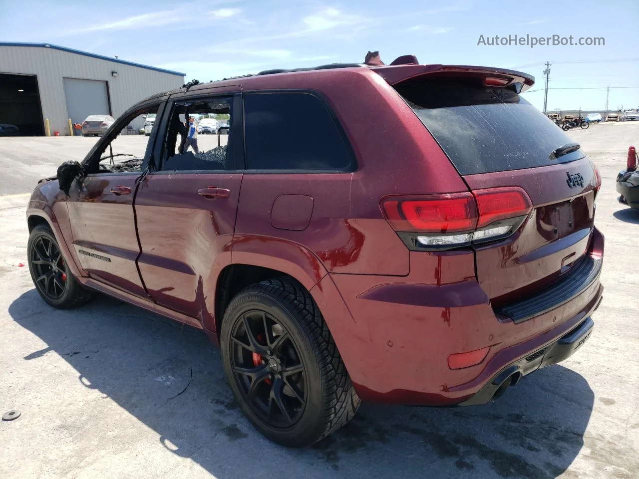 2019 Jeep Grand Cherokee Srt-8 Burgundy vin: 1C4RJFDJ7KC621943