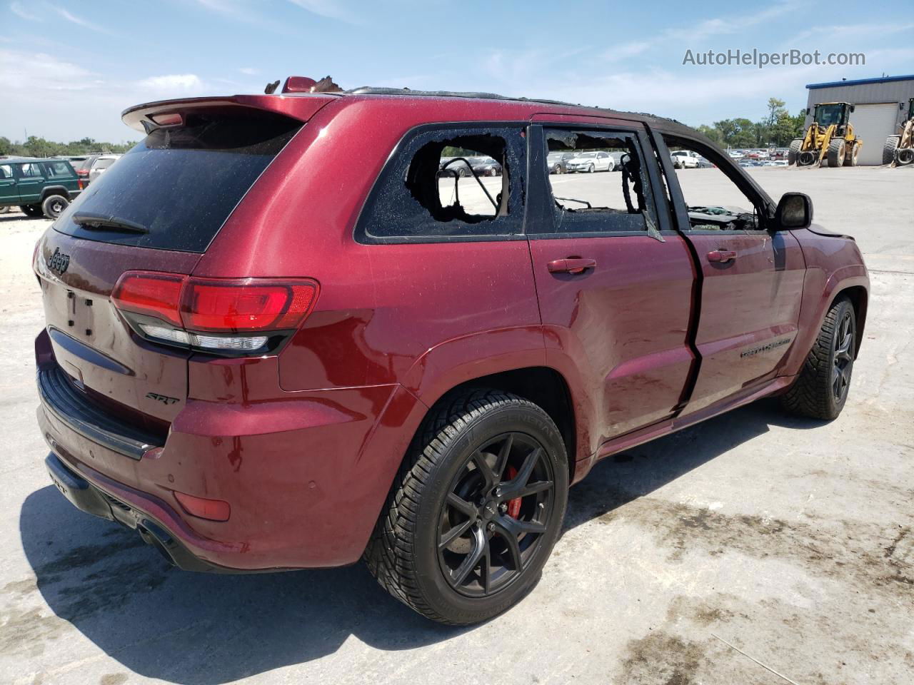 2019 Jeep Grand Cherokee Srt-8 Burgundy vin: 1C4RJFDJ7KC621943