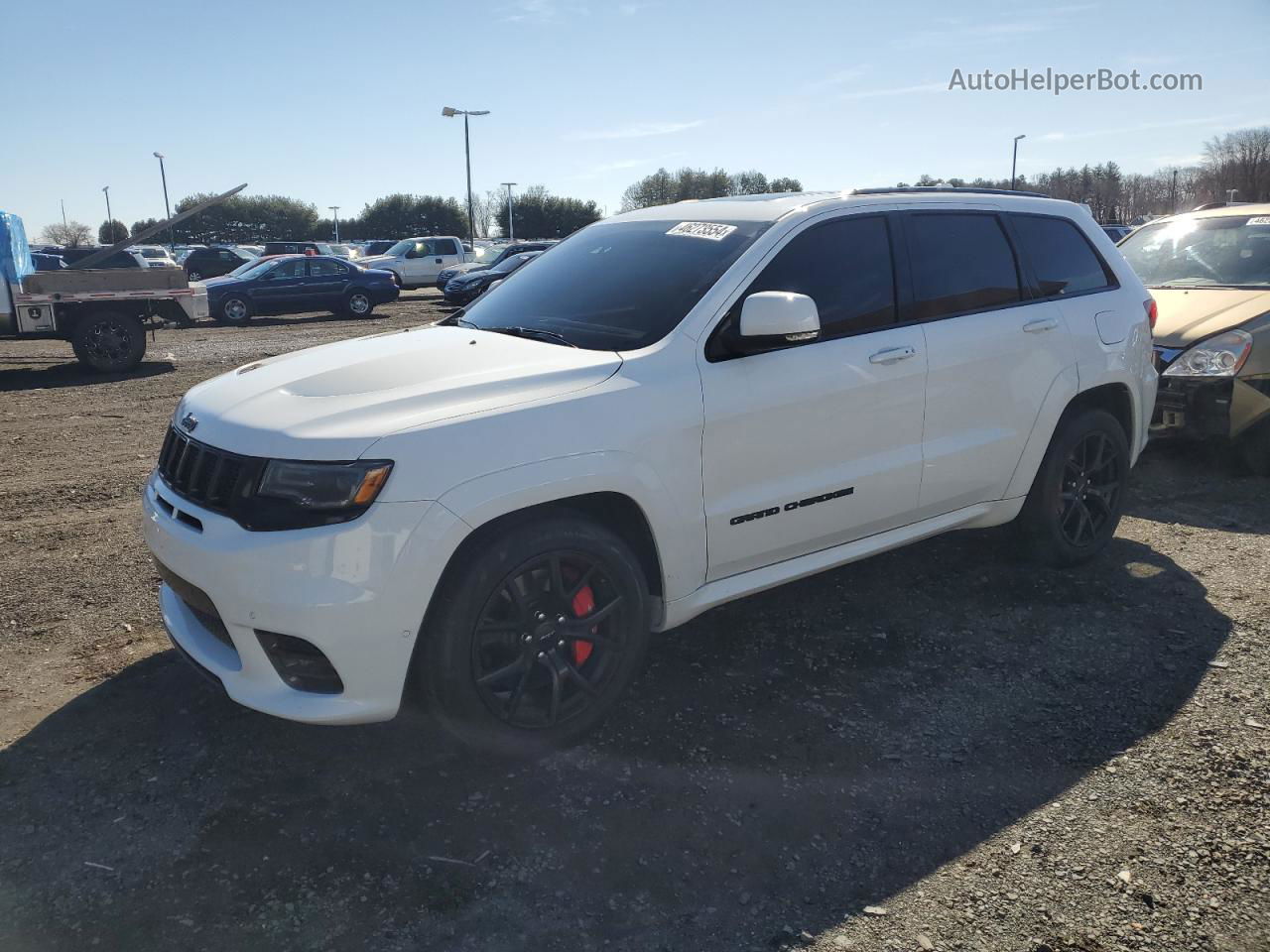 2021 Jeep Grand Cherokee Srt-8 White vin: 1C4RJFDJ8MC606368