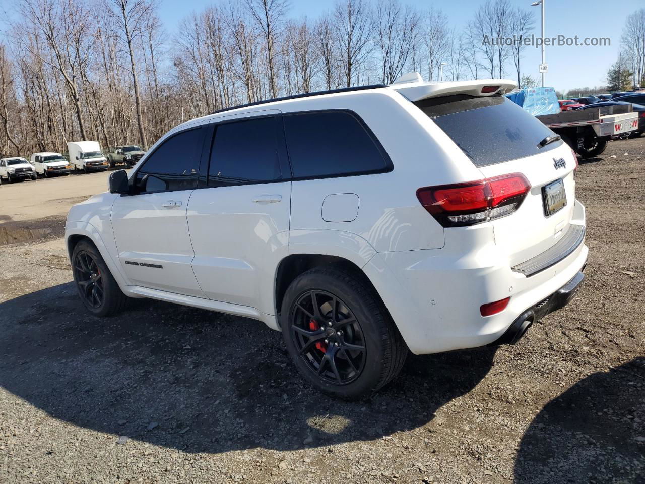 2021 Jeep Grand Cherokee Srt-8 White vin: 1C4RJFDJ8MC606368