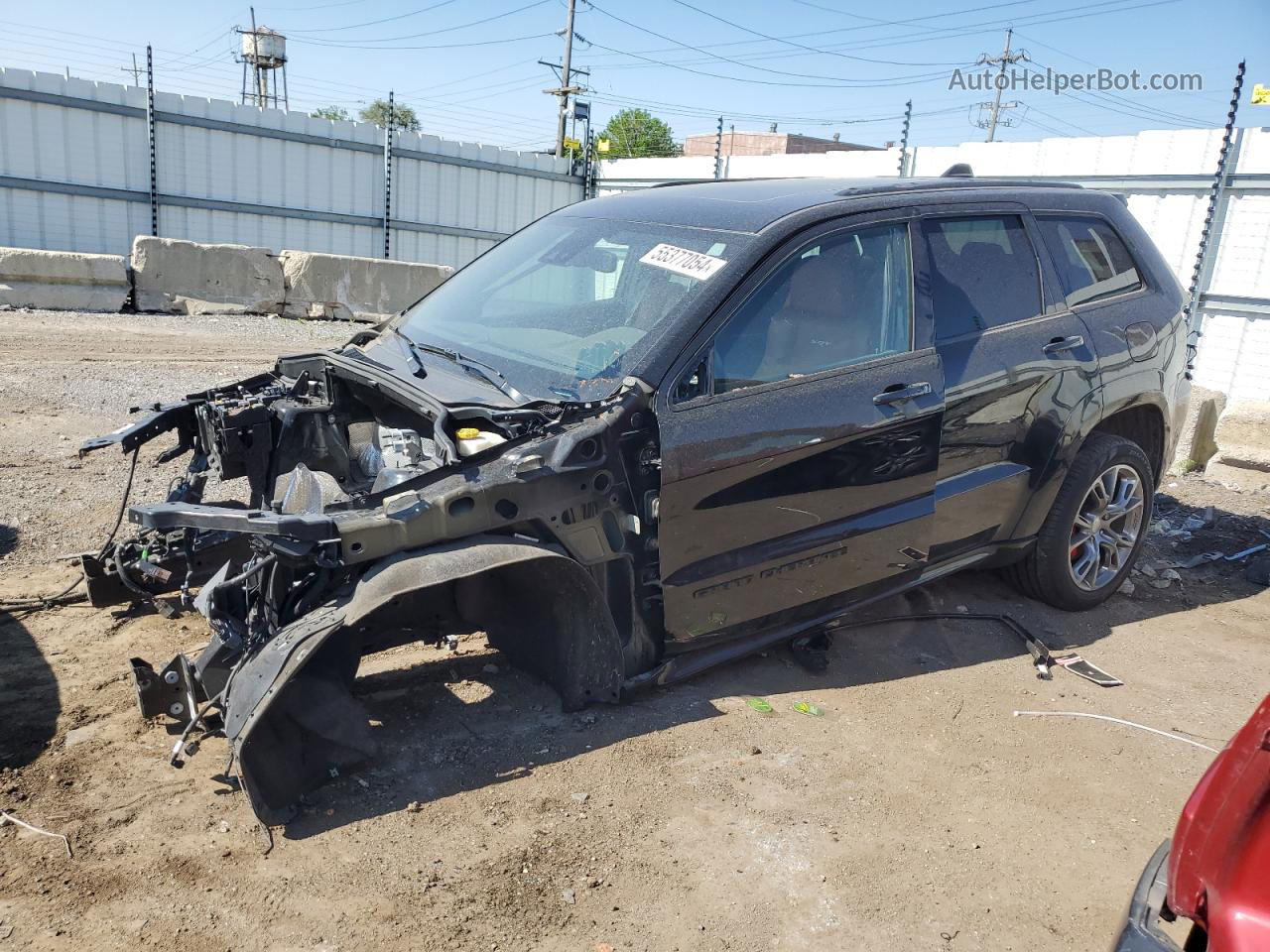 2019 Jeep Grand Cherokee Srt-8 Black vin: 1C4RJFDJXKC797837