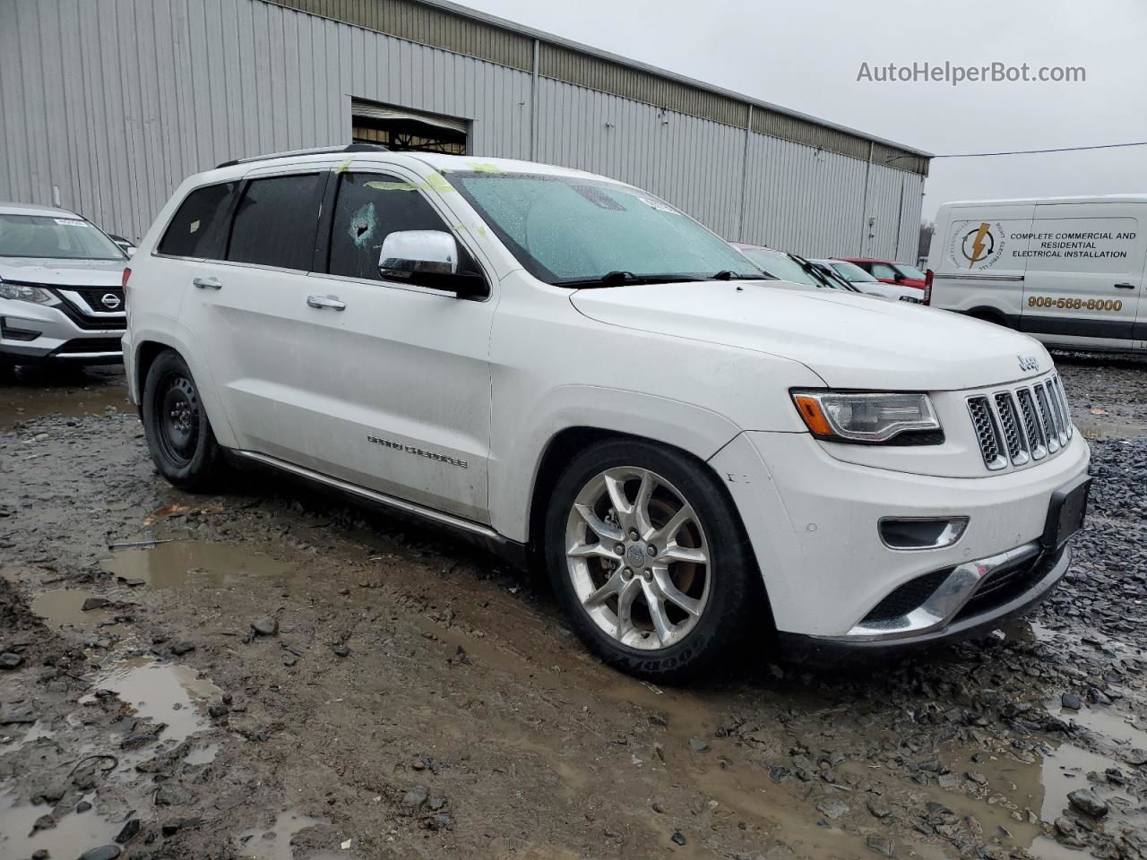 2014 Jeep Grand Cherokee Summit White vin: 1C4RJFJG0EC404750