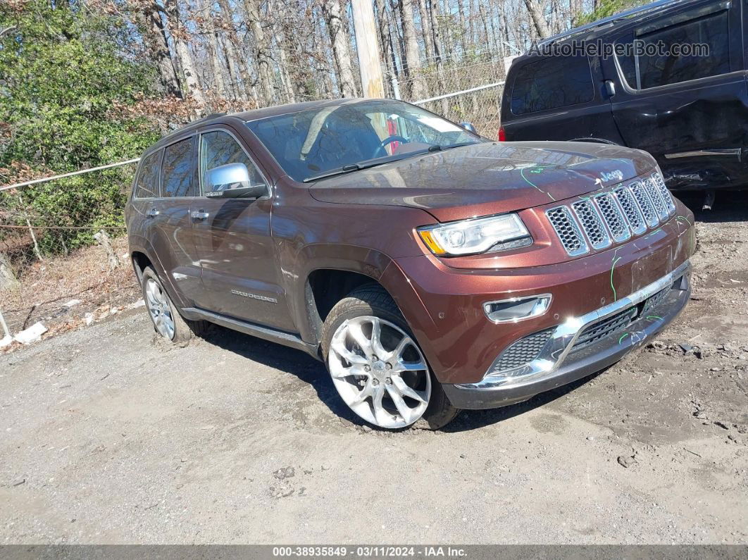 2015 Jeep Grand Cherokee Summit Brown vin: 1C4RJFJG0FC879915