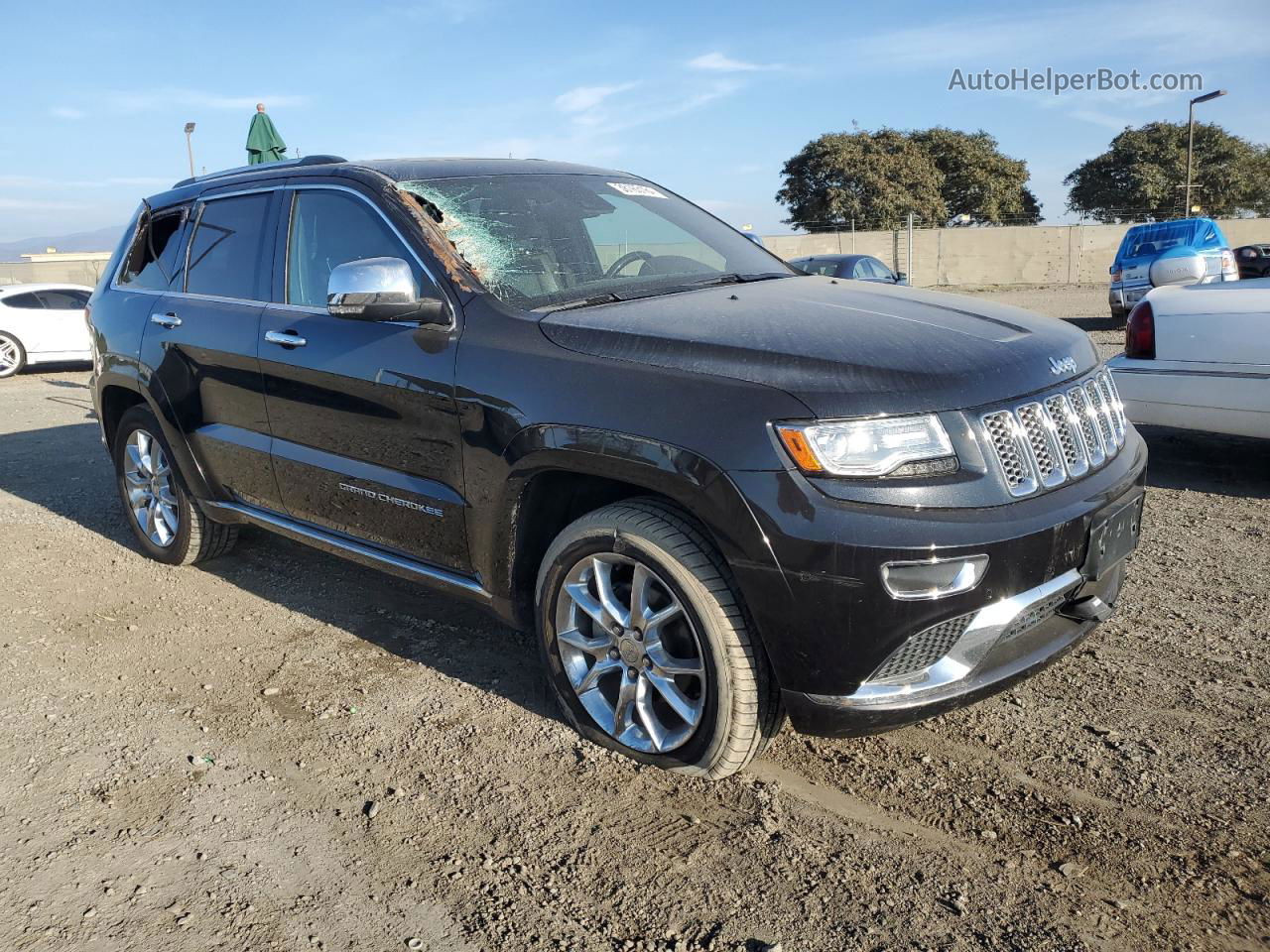 2014 Jeep Grand Cherokee Summit Black vin: 1C4RJFJG7EC356390