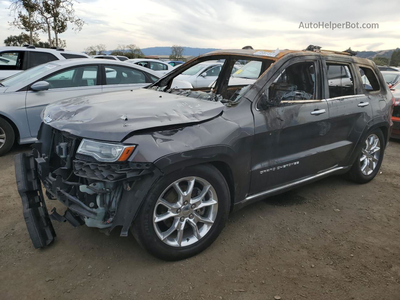 2014 Jeep Grand Cherokee Summit Серый vin: 1C4RJFJM9EC300506