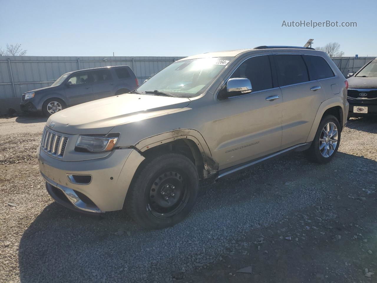 2014 Jeep Grand Cherokee Summit Gold vin: 1C4RJFJT0EC392922