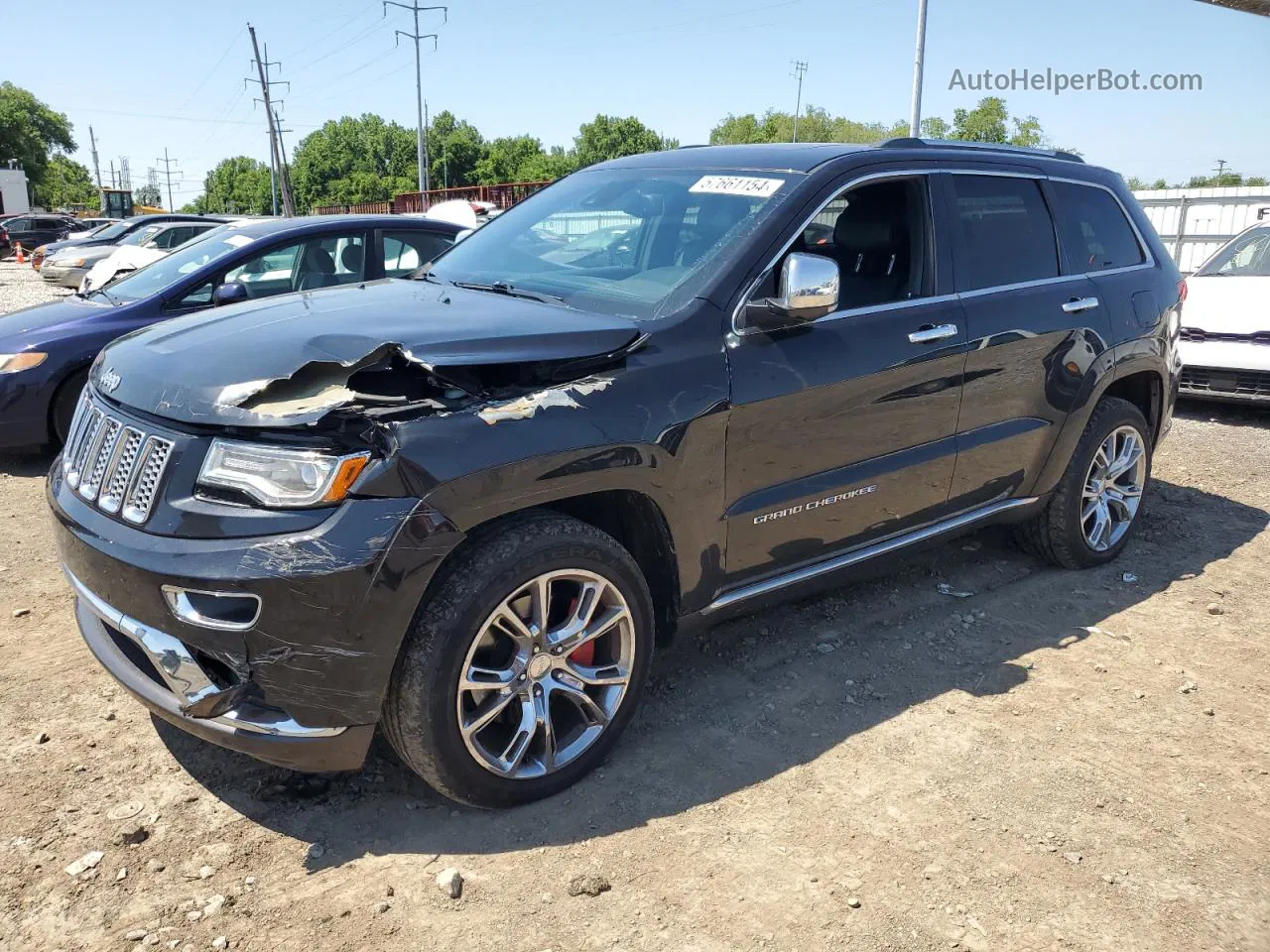 2014 Jeep Grand Cherokee Summit Black vin: 1C4RJFJT3EC445452