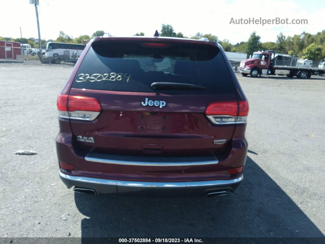 2017 Jeep Grand Cherokee Summit Maroon vin: 1C4RJFJT3HC742421