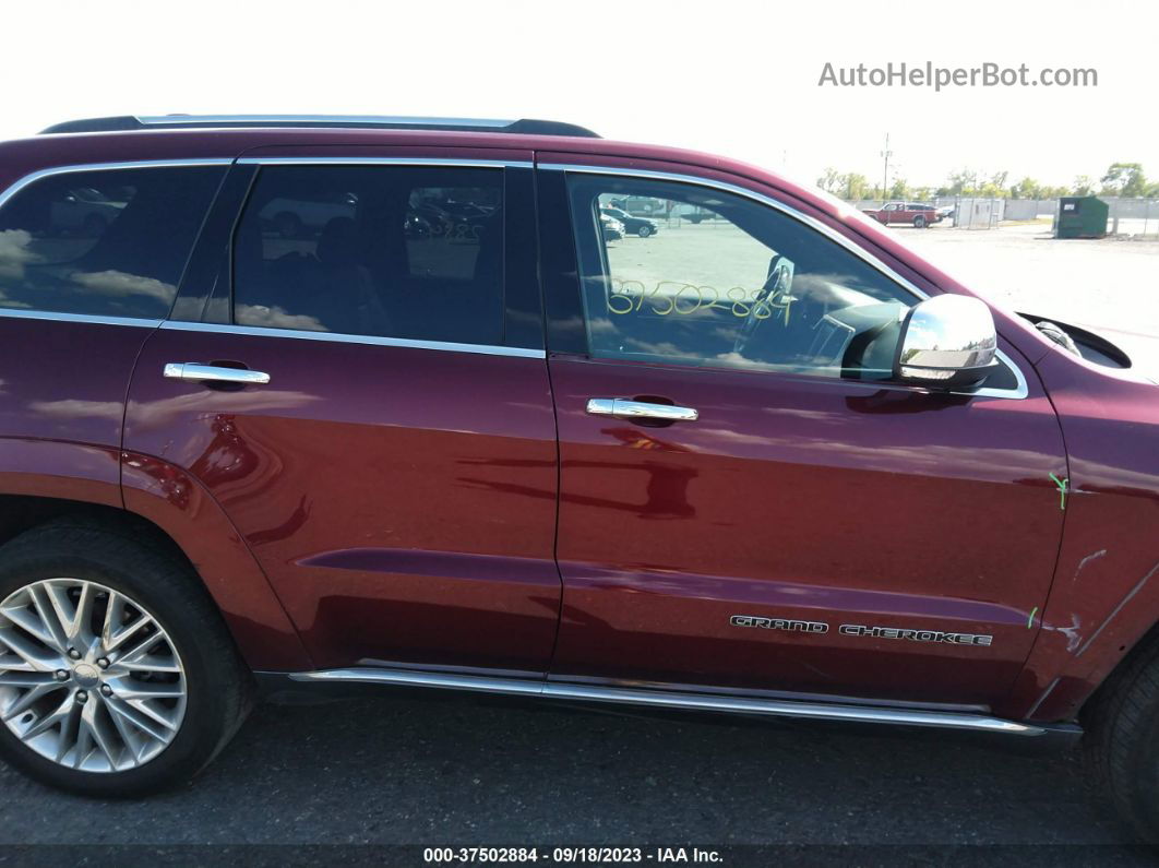 2017 Jeep Grand Cherokee Summit Maroon vin: 1C4RJFJT3HC742421