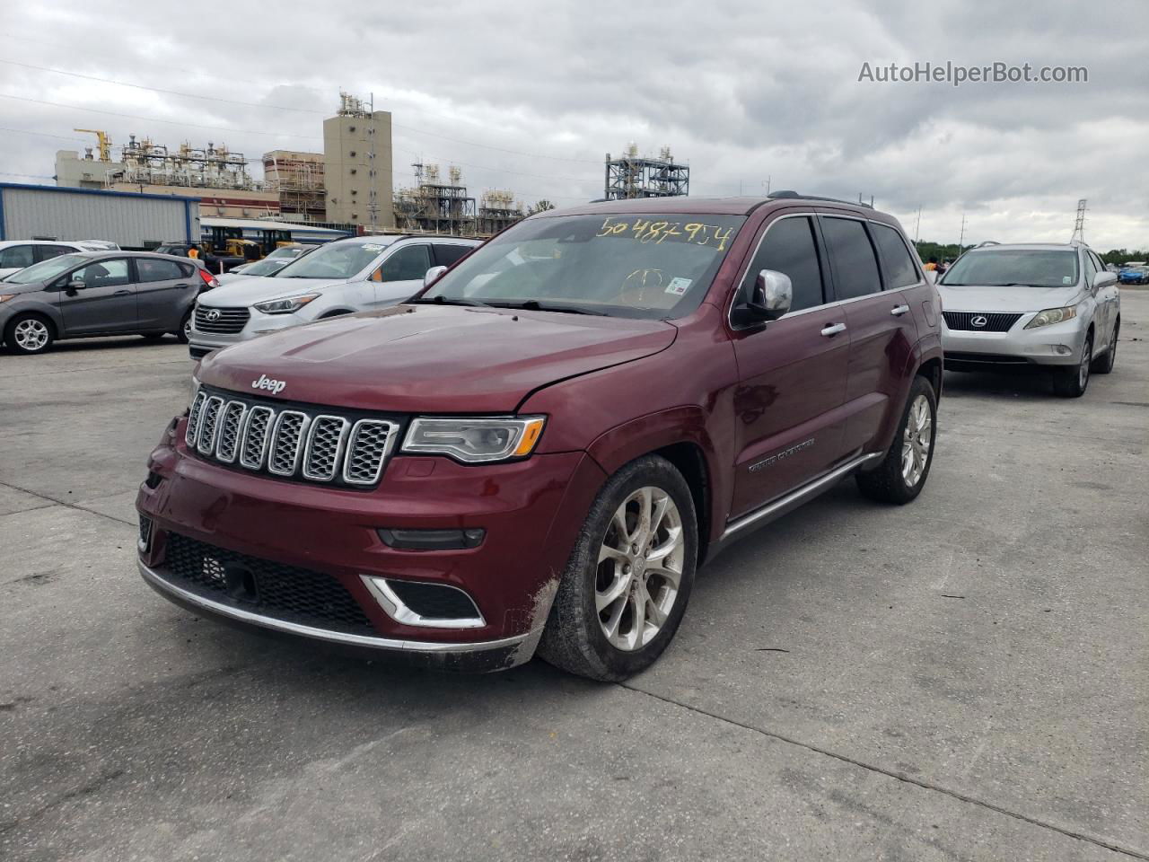 2019 Jeep Grand Cherokee Summit Red vin: 1C4RJFJT8KC753454