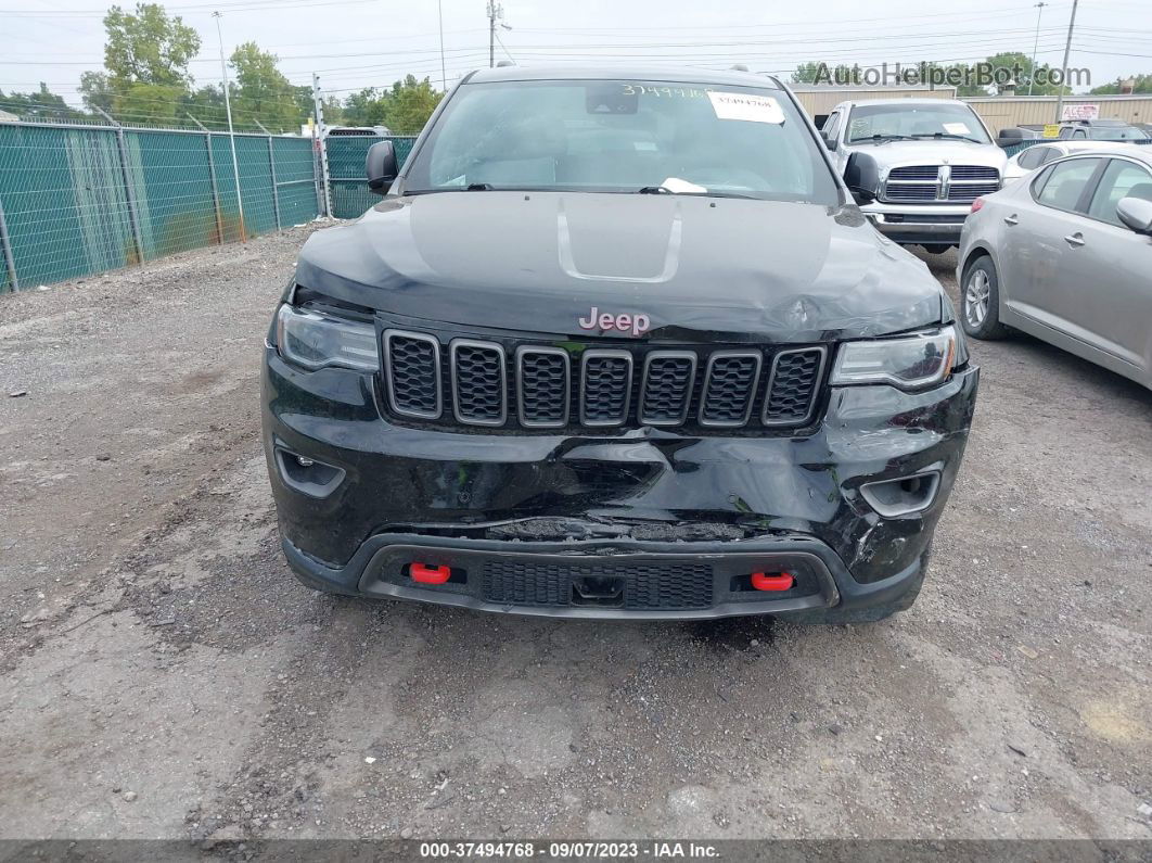 2017 Jeep Grand Cherokee Trailhawk 4x4 Black vin: 1C4RJFLG2HC631536