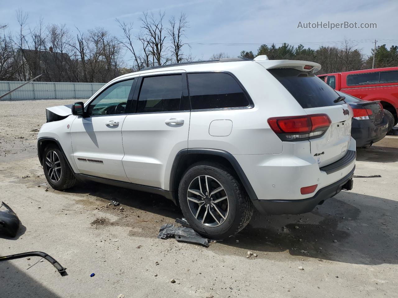 2021 Jeep Grand Cherokee Trailhawk White vin: 1C4RJFLG2MC650615