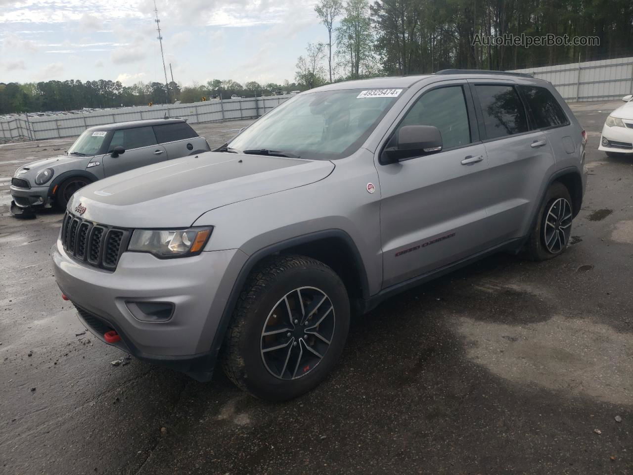 2019 Jeep Grand Cherokee Trailhawk Gray vin: 1C4RJFLG3KC695544