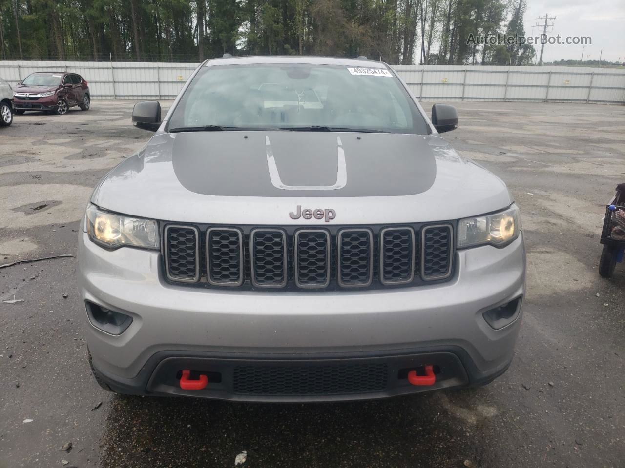 2019 Jeep Grand Cherokee Trailhawk Gray vin: 1C4RJFLG3KC695544