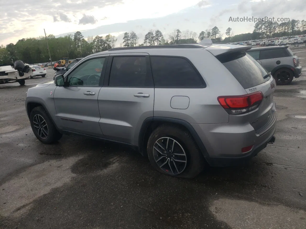 2019 Jeep Grand Cherokee Trailhawk Gray vin: 1C4RJFLG3KC695544