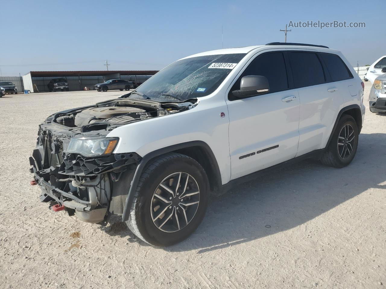 2021 Jeep Grand Cherokee Trailhawk White vin: 1C4RJFLG3MC665110