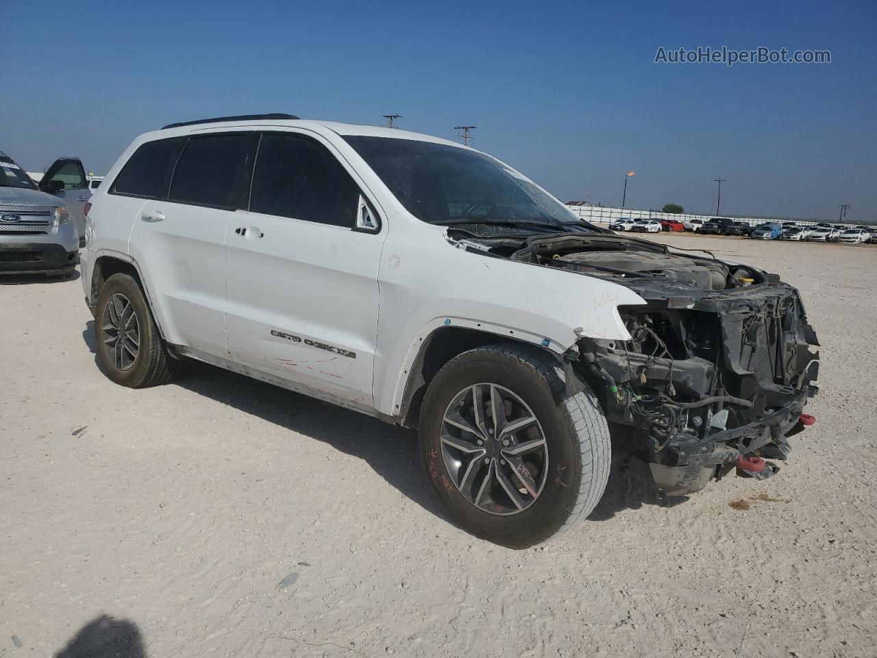 2021 Jeep Grand Cherokee Trailhawk White vin: 1C4RJFLG3MC665110