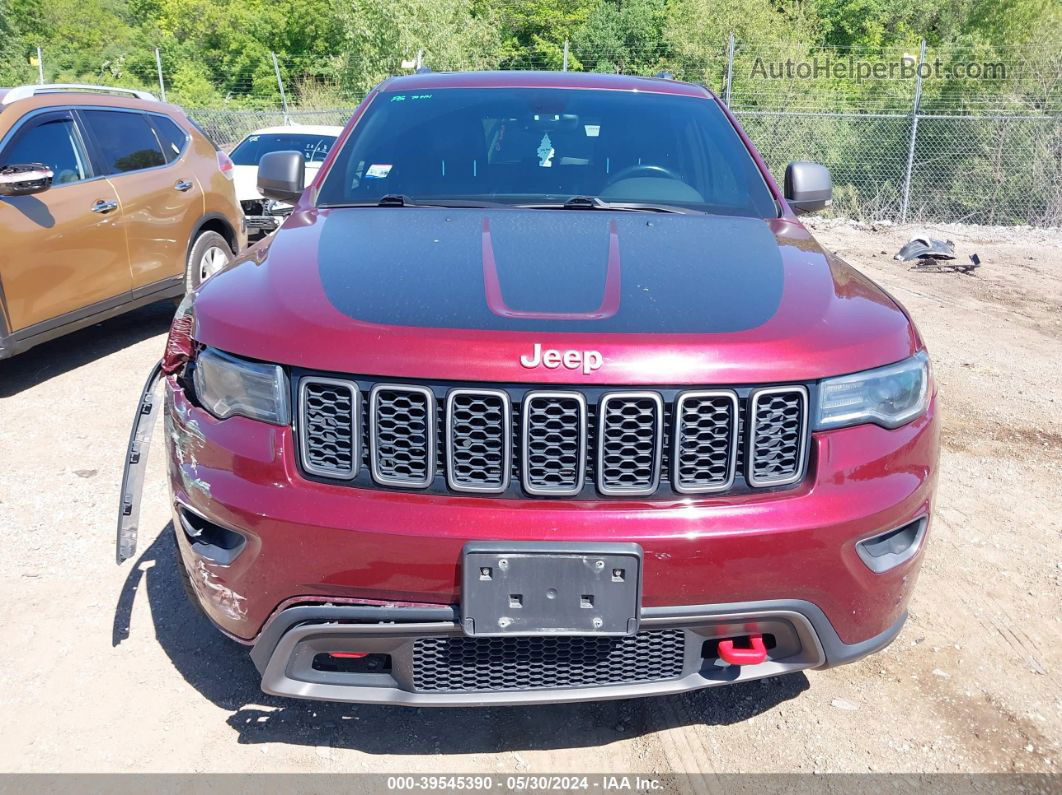 2017 Jeep Grand Cherokee Trailhawk Red vin: 1C4RJFLG6HC909354