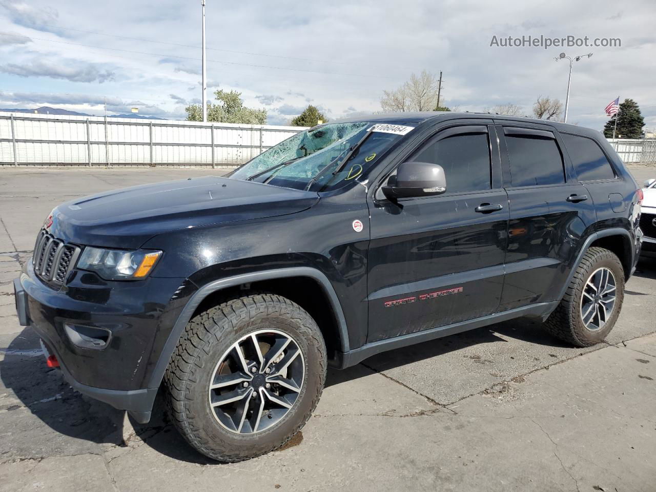 2019 Jeep Grand Cherokee Trailhawk Black vin: 1C4RJFLG6KC822609