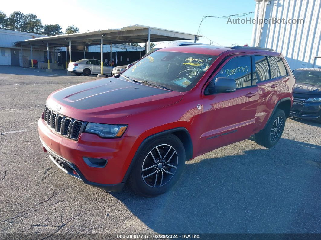 2017 Jeep Grand Cherokee Trailhawk 4x4 Red vin: 1C4RJFLG7HC614165