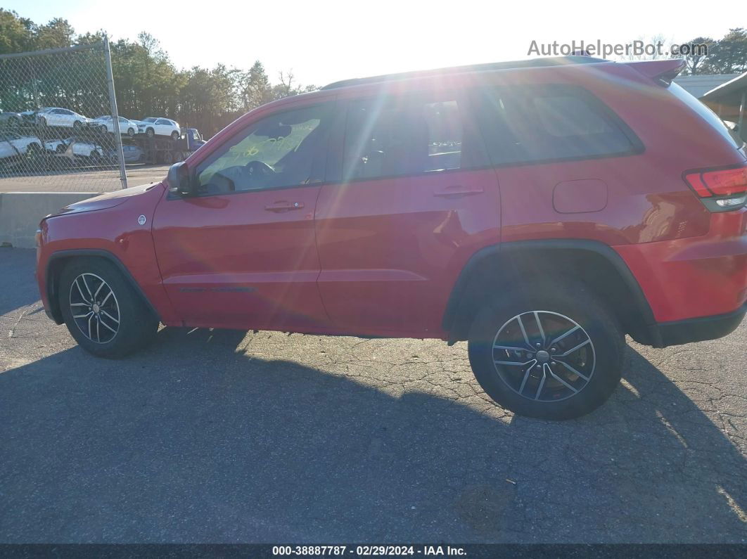 2017 Jeep Grand Cherokee Trailhawk 4x4 Red vin: 1C4RJFLG7HC614165