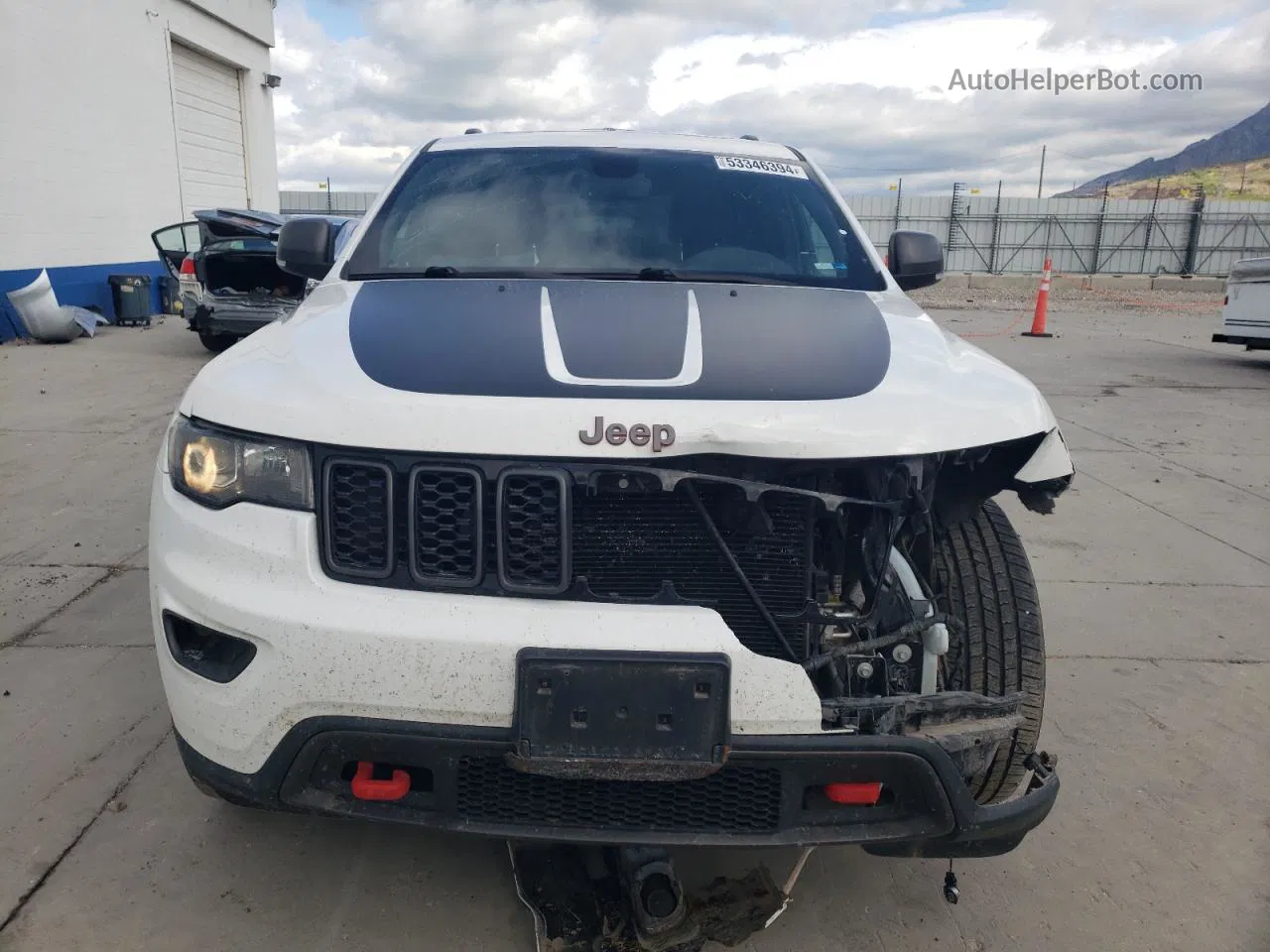 2019 Jeep Grand Cherokee Trailhawk White vin: 1C4RJFLG7KC612309