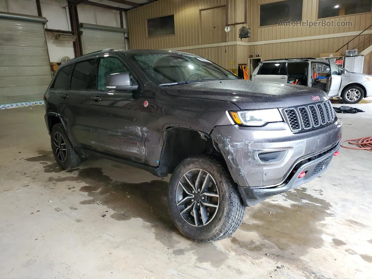 2021 Jeep Grand Cherokee Trailhawk Gray vin: 1C4RJFLG8MC881356