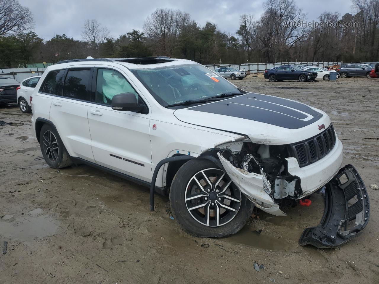 2019 Jeep Grand Cherokee Trailhawk Белый vin: 1C4RJFLT4KC849658