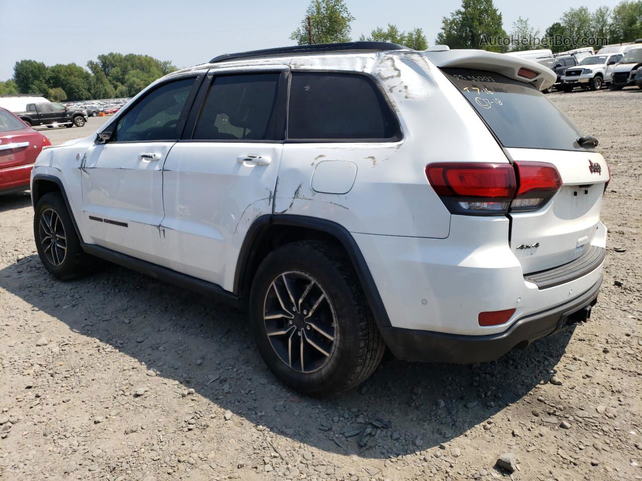 2019 Jeep Grand Cherokee Trailhawk White vin: 1C4RJFLT5KC552690