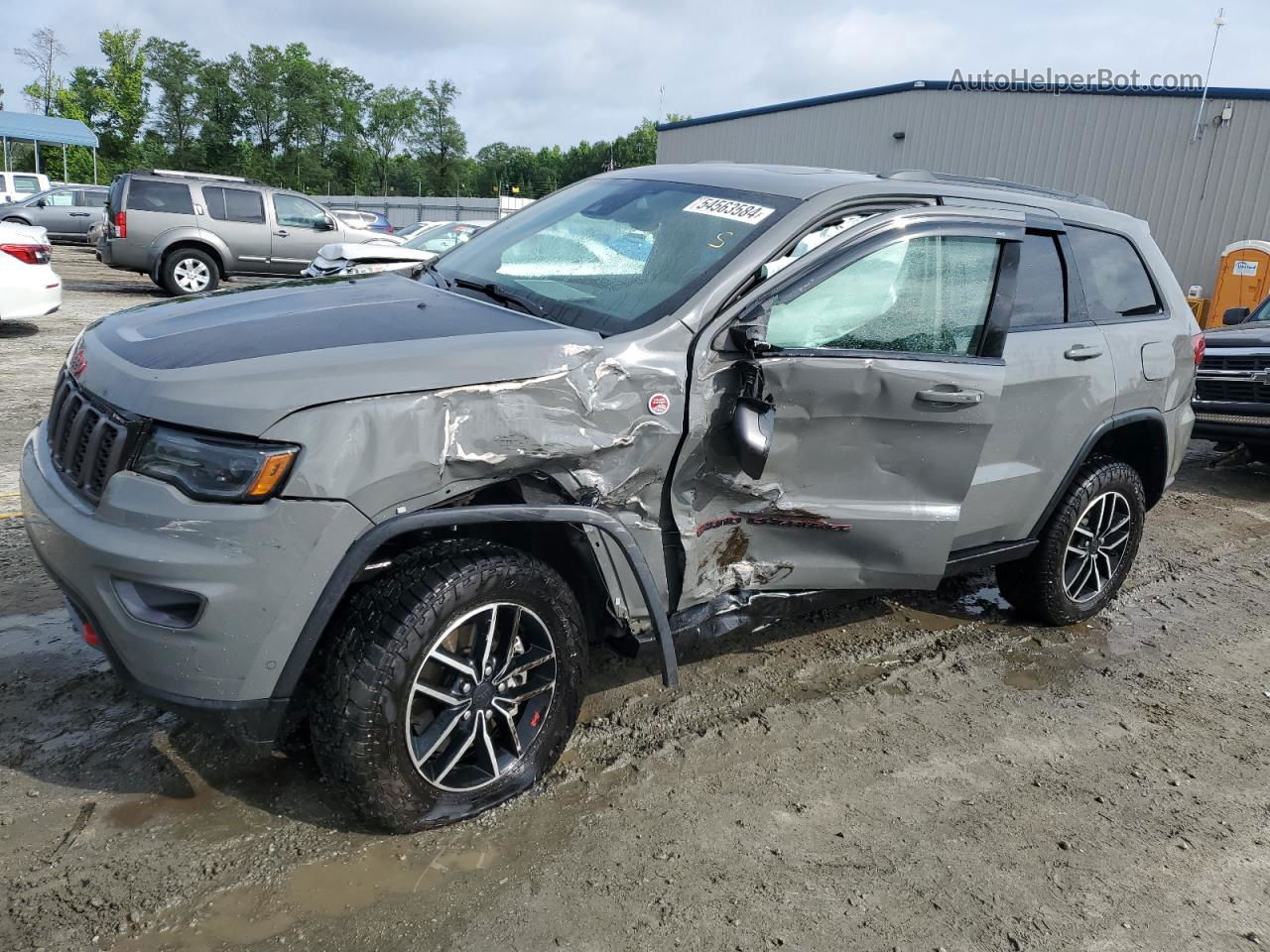 2021 Jeep Grand Cherokee Trailhawk Gray vin: 1C4RJFLT5MC602507