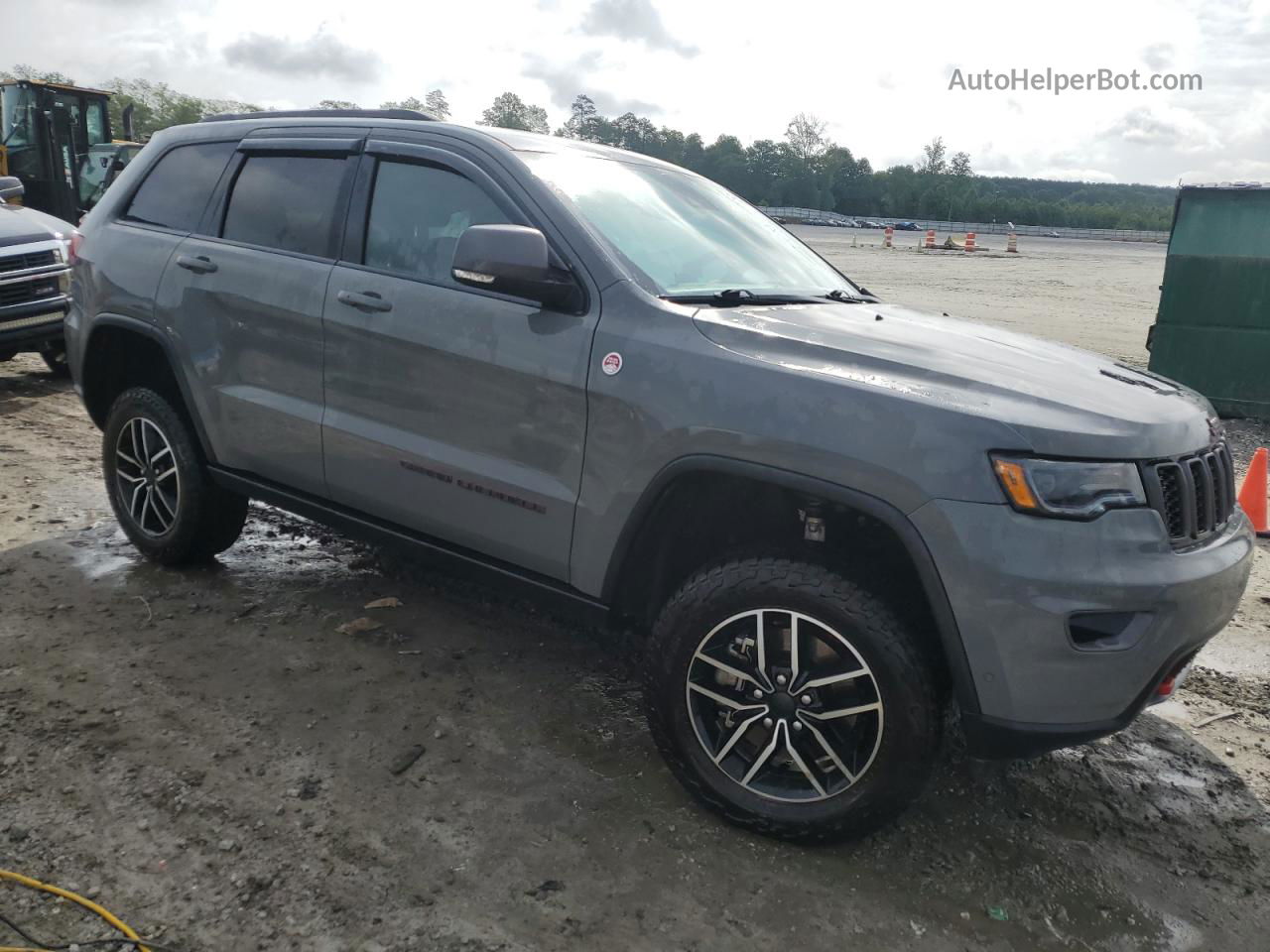 2021 Jeep Grand Cherokee Trailhawk Gray vin: 1C4RJFLT5MC602507