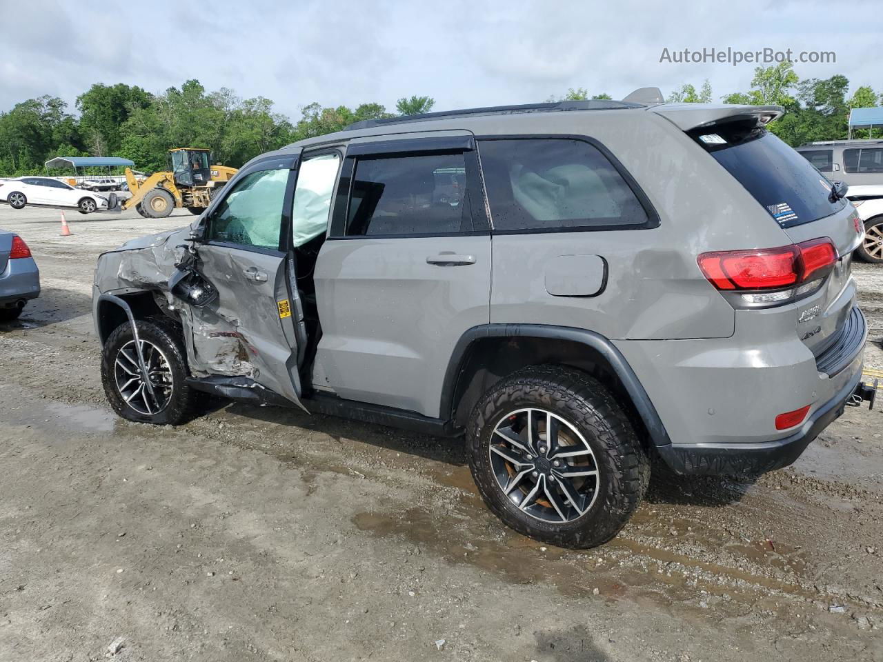 2021 Jeep Grand Cherokee Trailhawk Gray vin: 1C4RJFLT5MC602507