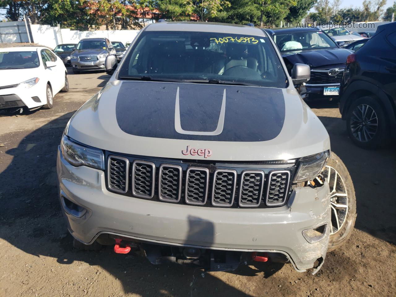 2021 Jeep Grand Cherokee Trailhawk Gray vin: 1C4RJFLT5MC638679