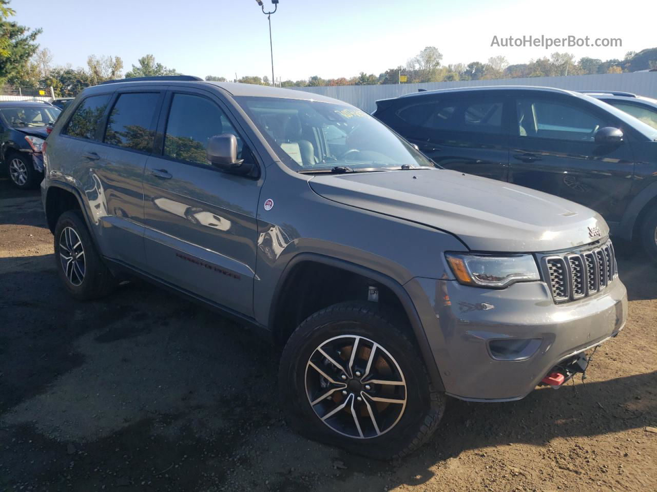 2021 Jeep Grand Cherokee Trailhawk Gray vin: 1C4RJFLT5MC638679