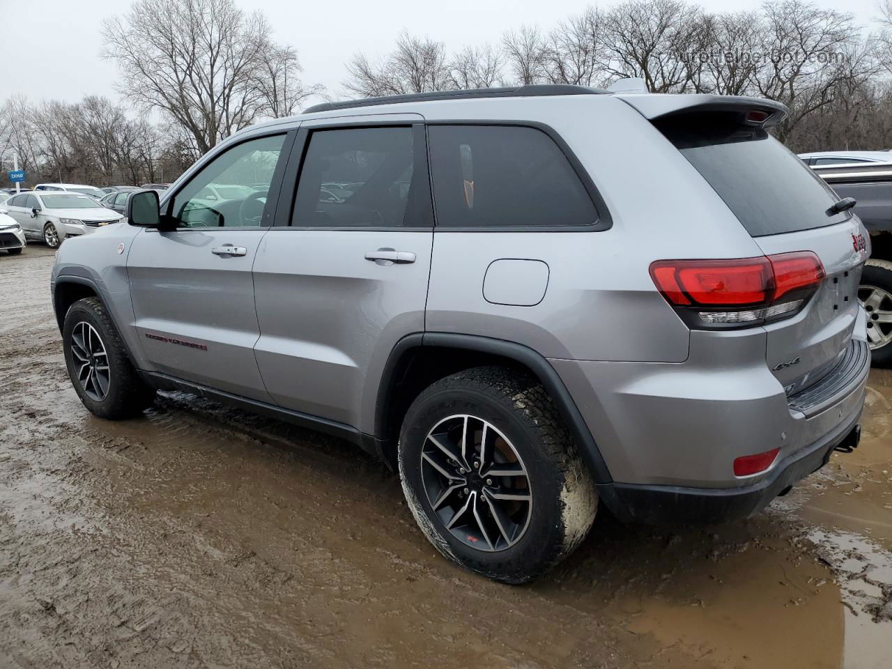 2021 Jeep Grand Cherokee Trailhawk Silver vin: 1C4RJFLT8MC537894